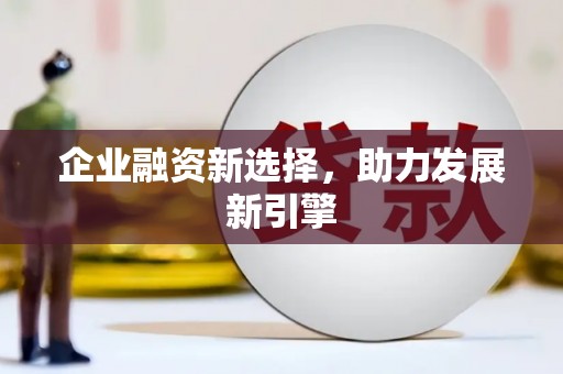 谯城企业融资新选择，助力发展新引擎