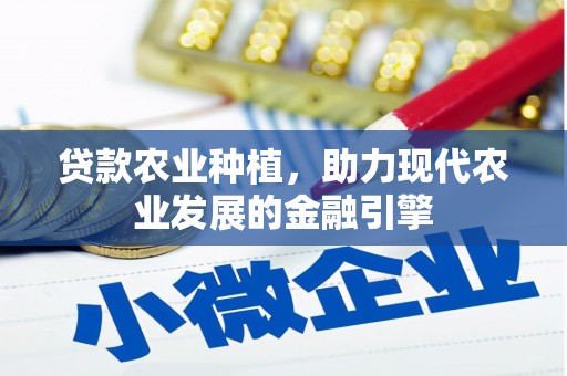 谯城贷款农业种植，助力现代农业发展的金融引擎