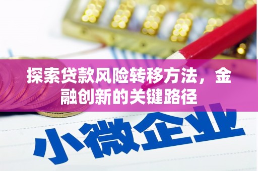谯城探索贷款风险转移方法，金融创新的关键路径