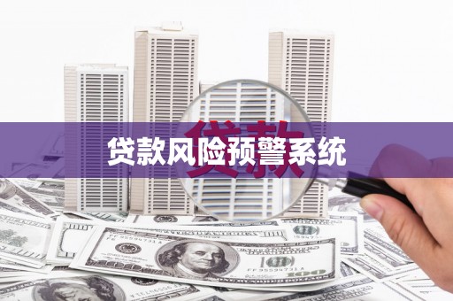 谯城贷款风险预警系统