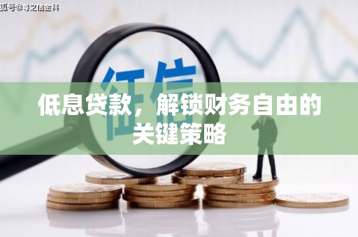 谯城低息贷款，解锁财务自由的关键策略