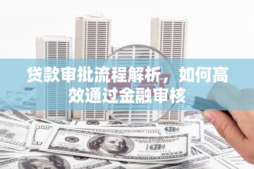谯城贷款审批流程解析，如何高效通过金融审核