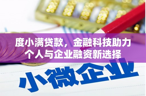 谯城度小满贷款，金融科技助力个人与企业融资新选择