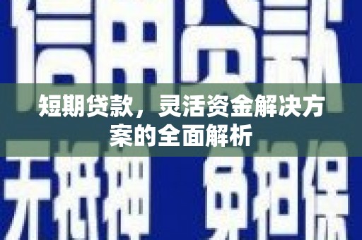 谯城短期贷款，灵活资金解决方案的全面解析