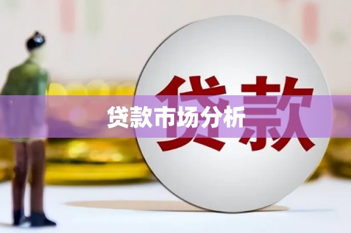 谯城贷款市场分析