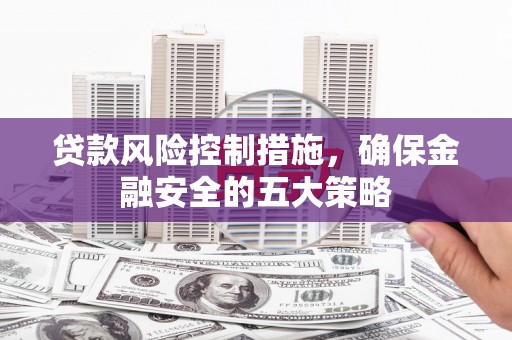 谯城贷款风险控制措施，确保金融安全的五大策略
