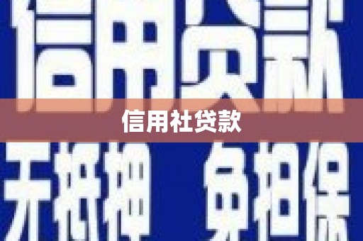 谯城信用社贷款