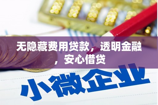 谯城无隐藏费用贷款，透明金融，安心借贷