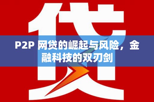 谯城P2P 网贷的崛起与风险，金融科技的双刃剑