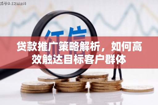 谯城贷款推广策略解析，如何高效触达目标客户群体