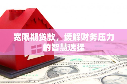 谯城宽限期贷款，缓解财务压力的智慧选择