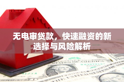 谯城无电审贷款，快速融资的新选择与风险解析