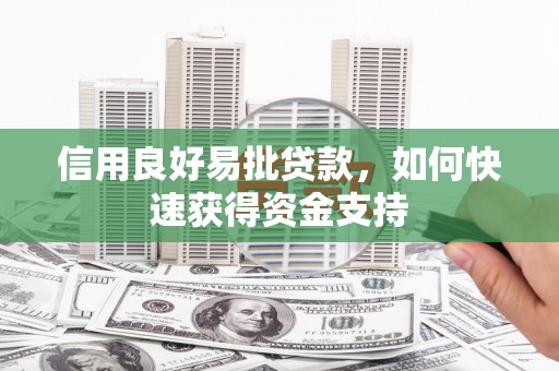 谯城信用良好易批贷款，如何快速获得资金支持