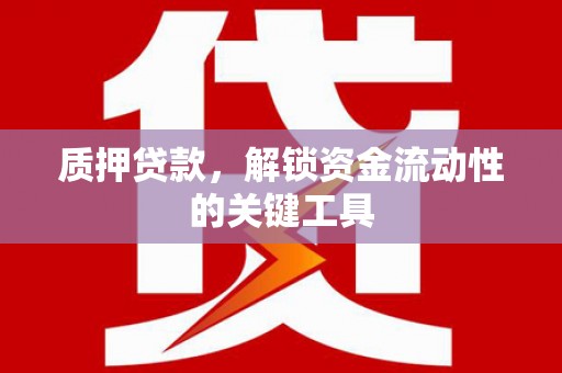 谯城质押贷款，解锁资金流动性的关键工具