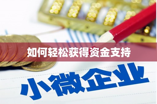 谯城如何轻松获得资金支持